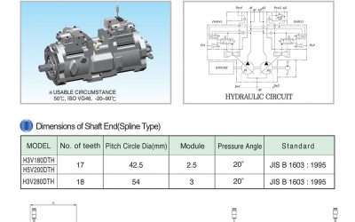 H3V DTH Series, Swash Plate Double Piston Pumps